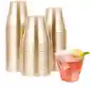 Vaso Escarchado Dorado 9 Onzas