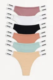 Dos Pantys Hilo En Algodon Clores Surtidos Talla L