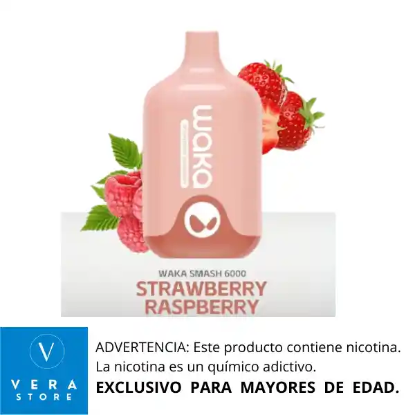 Vap Waka Smash - Strawberry Raspberry - 6.000 Puffs