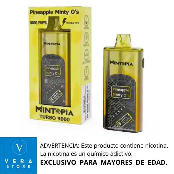 Vap Mintopia Pineapple Minty O.s - 9000 Puffs