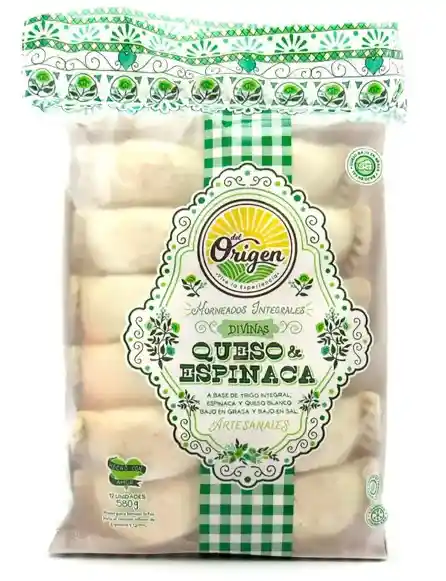 Divinas Queso+espinaca X12und Del Origen