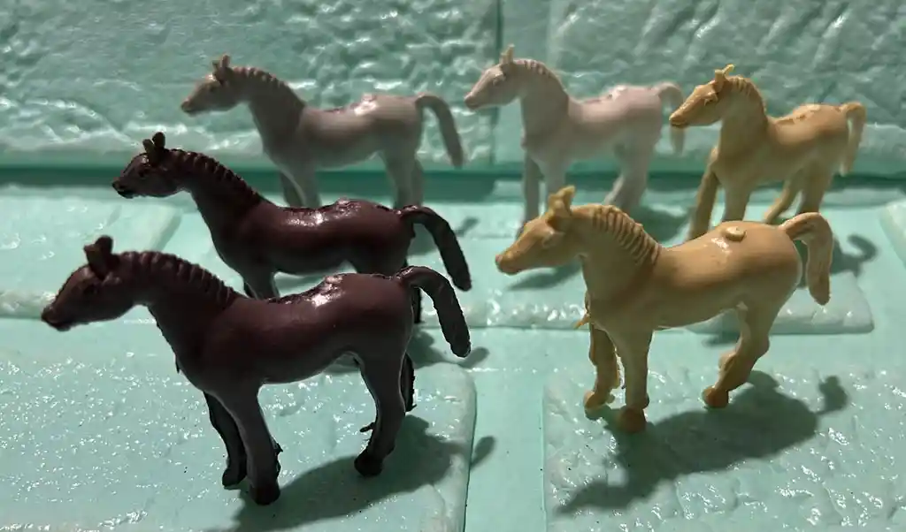 Animales Para Maqueta Caballo X6 Unidades Caballo X6 Unidades