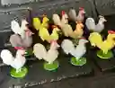 Animales Para Maqueta Gallos X 12 Unidades Gallos X 12 Unidades