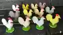 Animales Para Maqueta Gallos X 12 Unidades Gallos X 12 Unidades