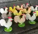 Animales Para Maqueta Gallos X 12 Unidades Gallos X 12 Unidades