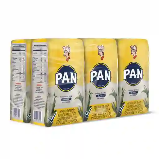 Pan Harina De Maíz Blanco Precocida 6 Unidades / 1 Kg