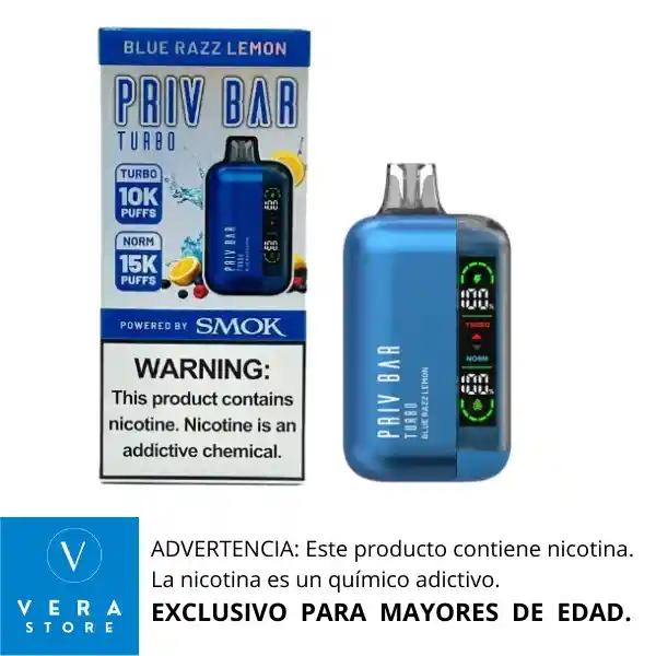 Vap Priv Bar Blue Razz Lemon - 15000 Puffs