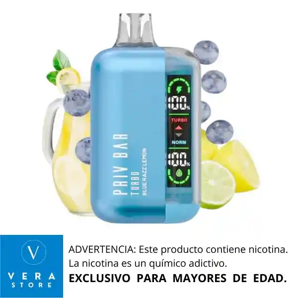 Vap Priv Bar Blue Razz Lemon - 15000 Puffs