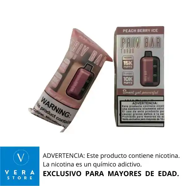Vap Priv Bar Peach Berry Ice - 15000 Puffs