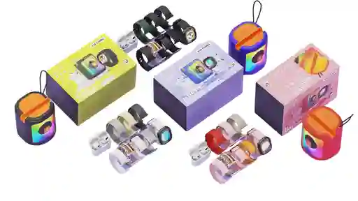 Combo Reloj Inteligente K28 + Audífonos + Parlante + 7 Correas Intercambiables
