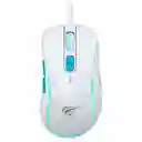 Combo Teclado Y Mouse Gamer Havit Kb891cm Blanco Y Azul Rgb
