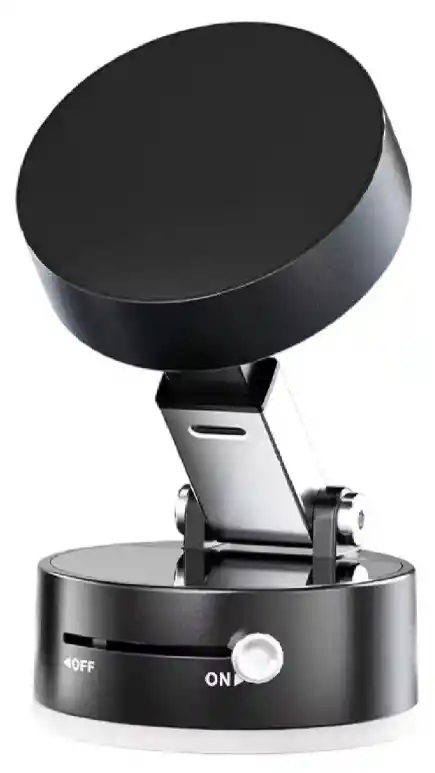 Soporte Holder Multifuncional Magnético Universal Con Ventosa Para Celulares Y Tablets Negro