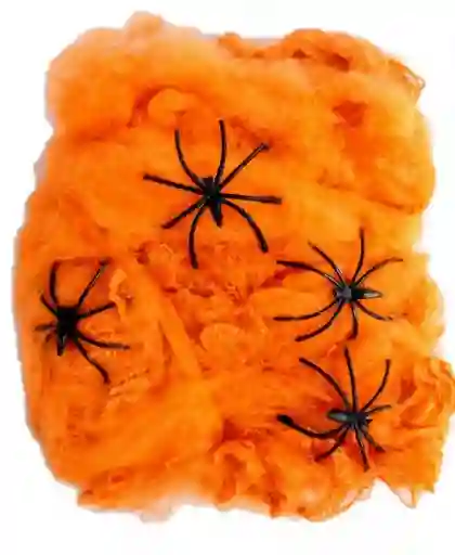 Telaraña Expandible Naranja 40gr - Halloween