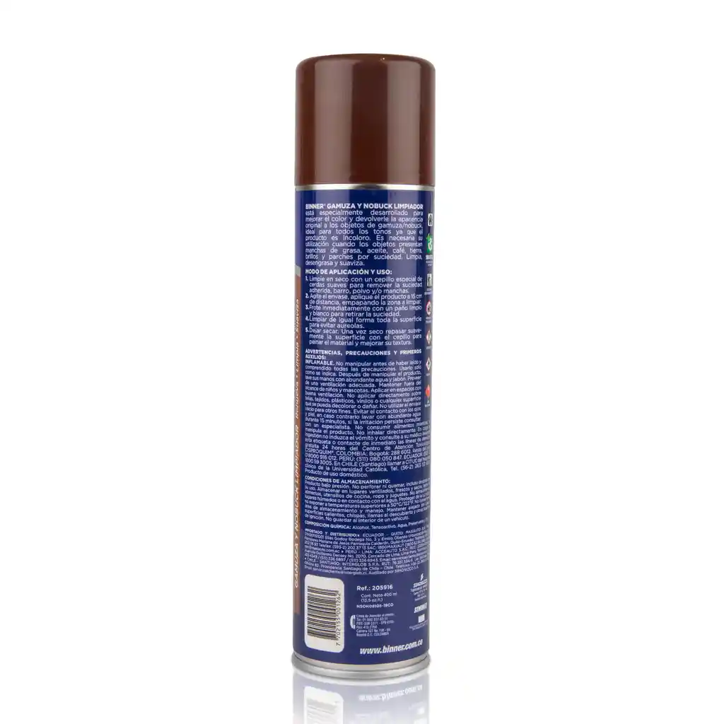 Limpiador Gamuza/nobuk Binner 400ml