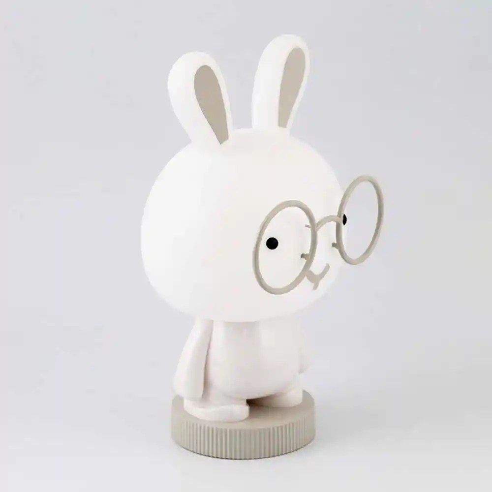 Lampara Mesa Infanti Ikelite Conejo 17x35cm Blanco 2 W 100% Plastico