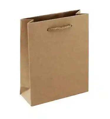 Bolsa De Regalo Kraft Lisa Pequeña 20x15 Cm