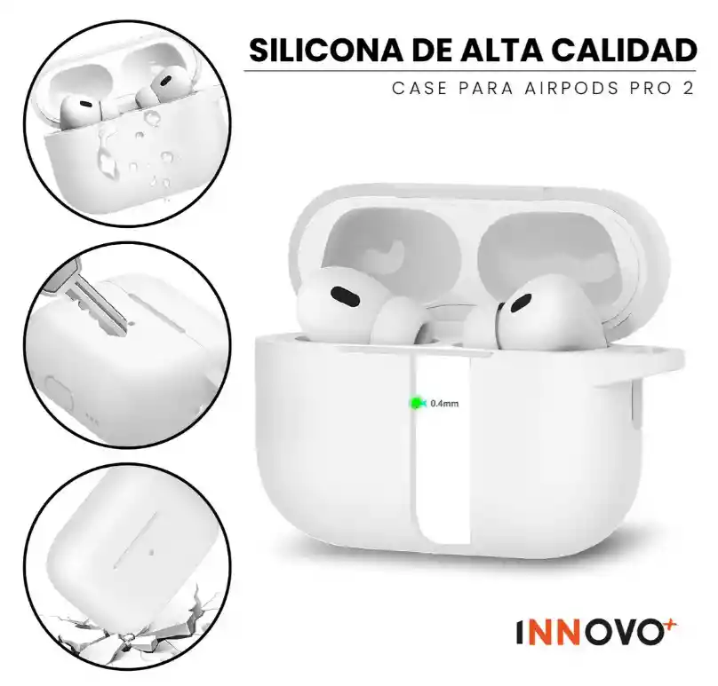 Audífonos Inalámbricos Con Estuche Blanco Pods 2 Generación Bluetooth