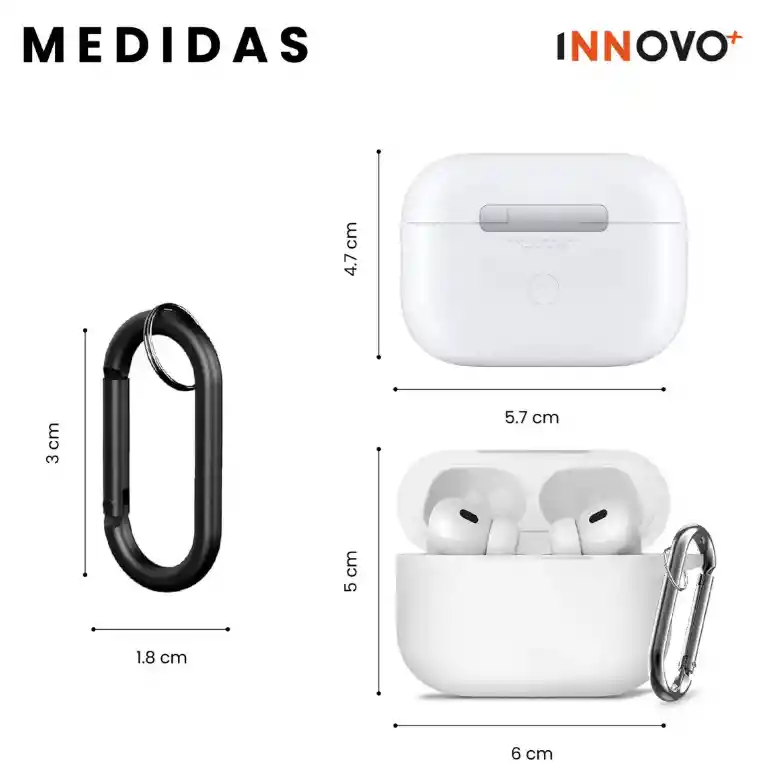 Audífonos Inalámbricos Con Estuche Blanco Pods 2 Generación Bluetooth