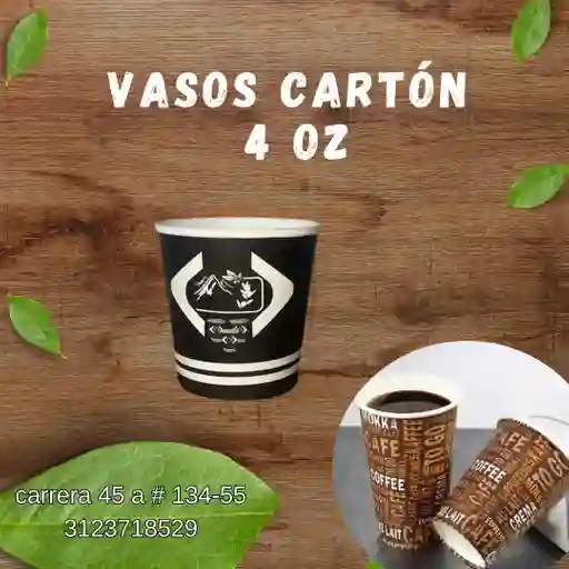 Vasos Carton 4 Oz X 50 Und