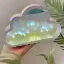 Lámpara Noche Flor Tulipanes Nube Con Espejo Romántica Estructura Blanco Pantalla Agua