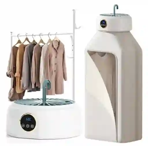Secador De Ropa Plegable Tendedero Eléctrico Inteligente