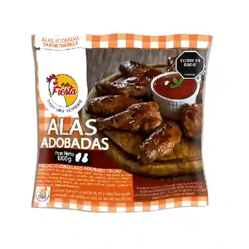 Alas Adobadas Fiesta Sabor Parrilla 1kg.