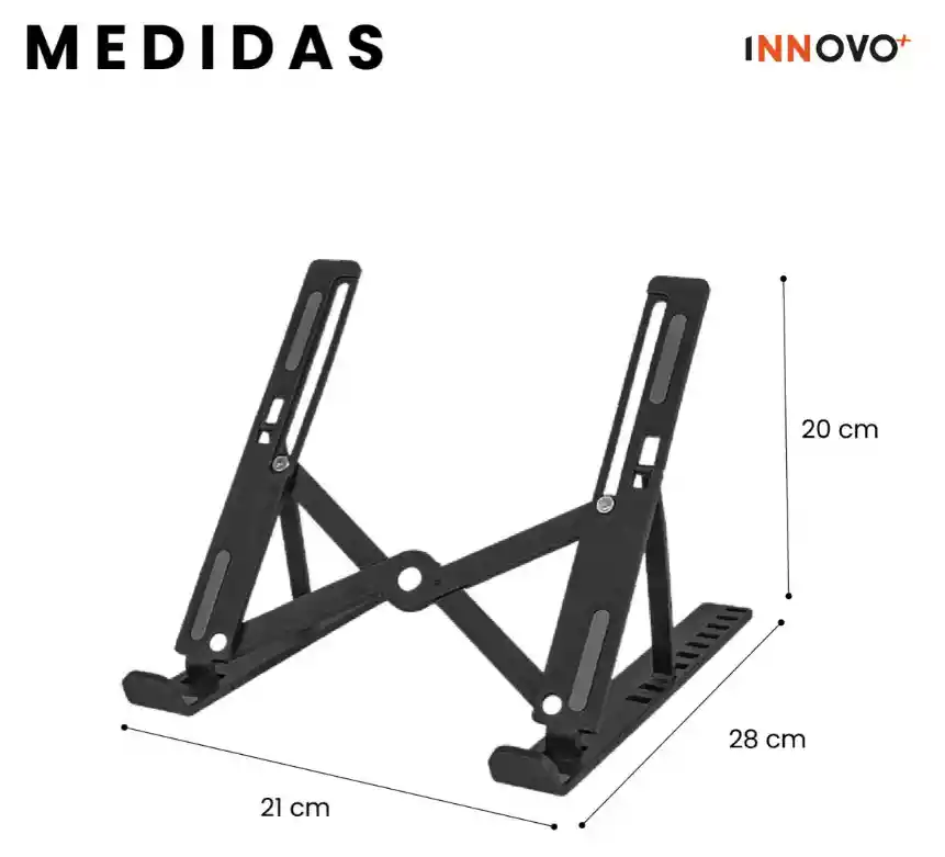 Soporte Ergonómico Plegable Innovo+ Con Soporte Extra En Aluminio 2x1