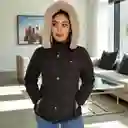 Chaqueta Para Mujer Con Capucha E Interior En Tela Ovejera Wendy Negro Talla Xl