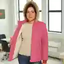 Chaqueta Para Mujer Con Capucha E Interior En Tela Ovejera Wendy Rosada Talla L