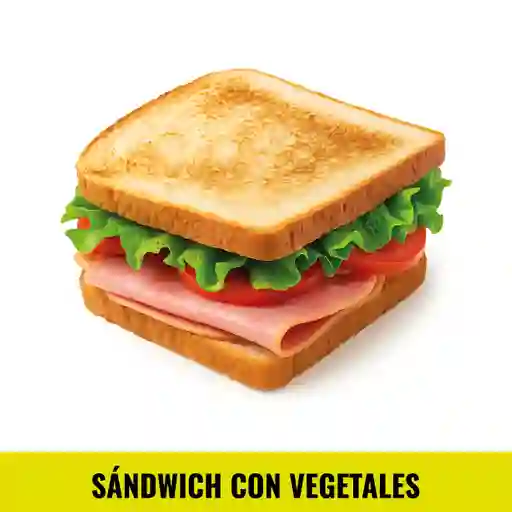 Sándwich Con Vegetales