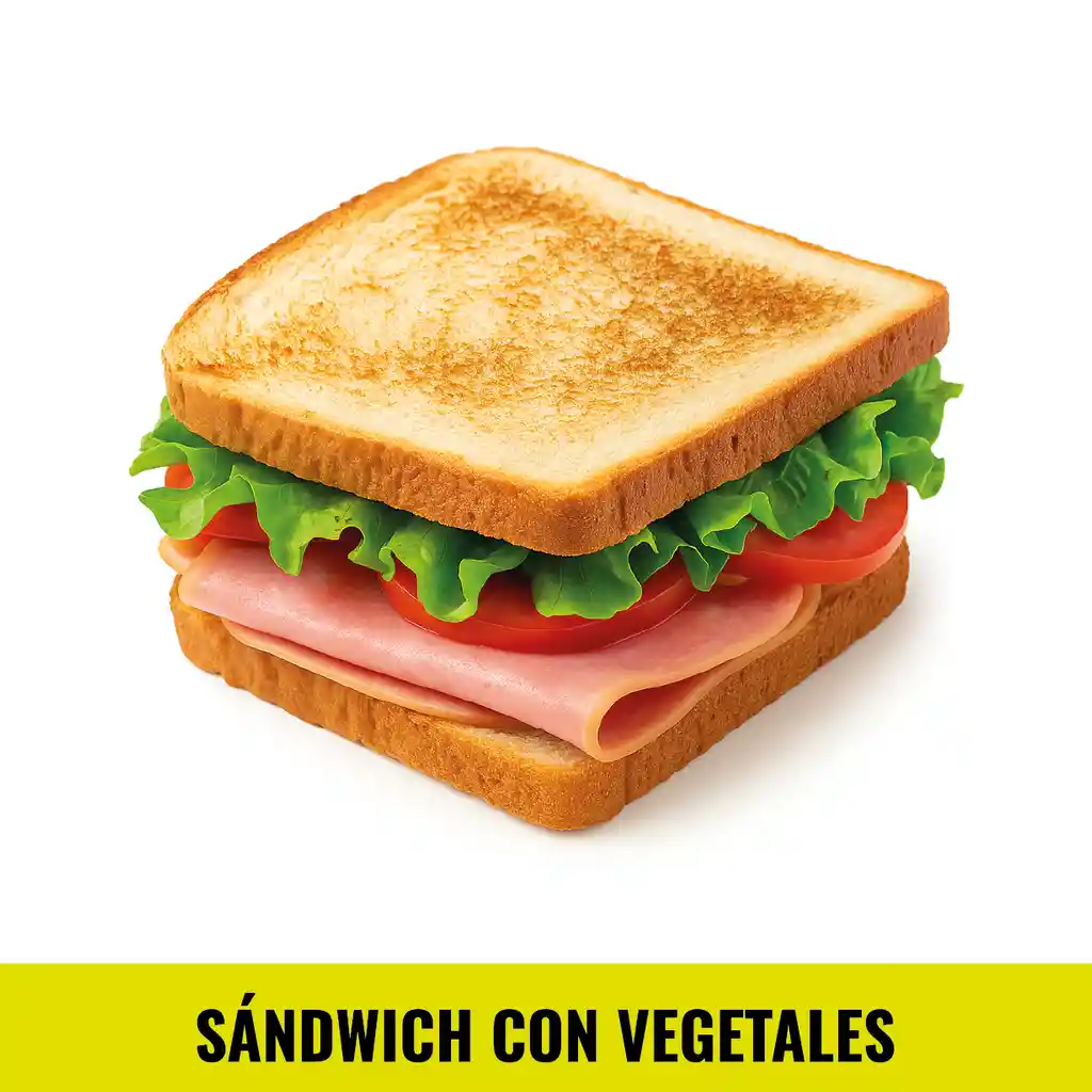 Sándwich Con Vegetales