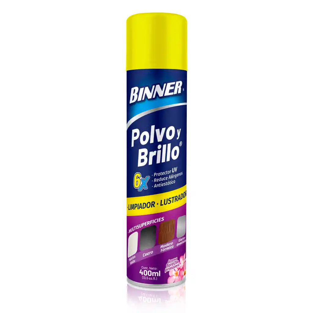 Polvo Y Brillo Binner Multisuperficies Flores De Primavera 400ml