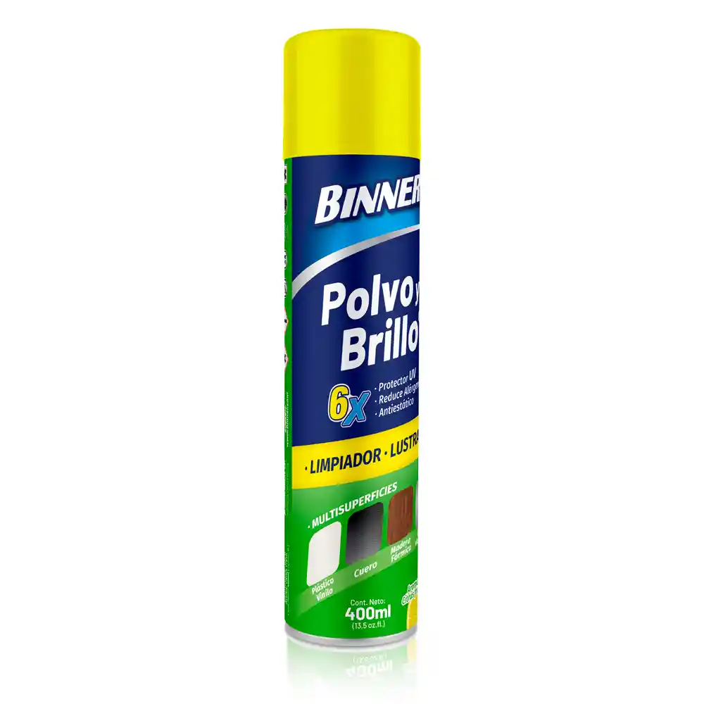 Polvo Y Brillo Binner Multisuperficies Citrus 400ml