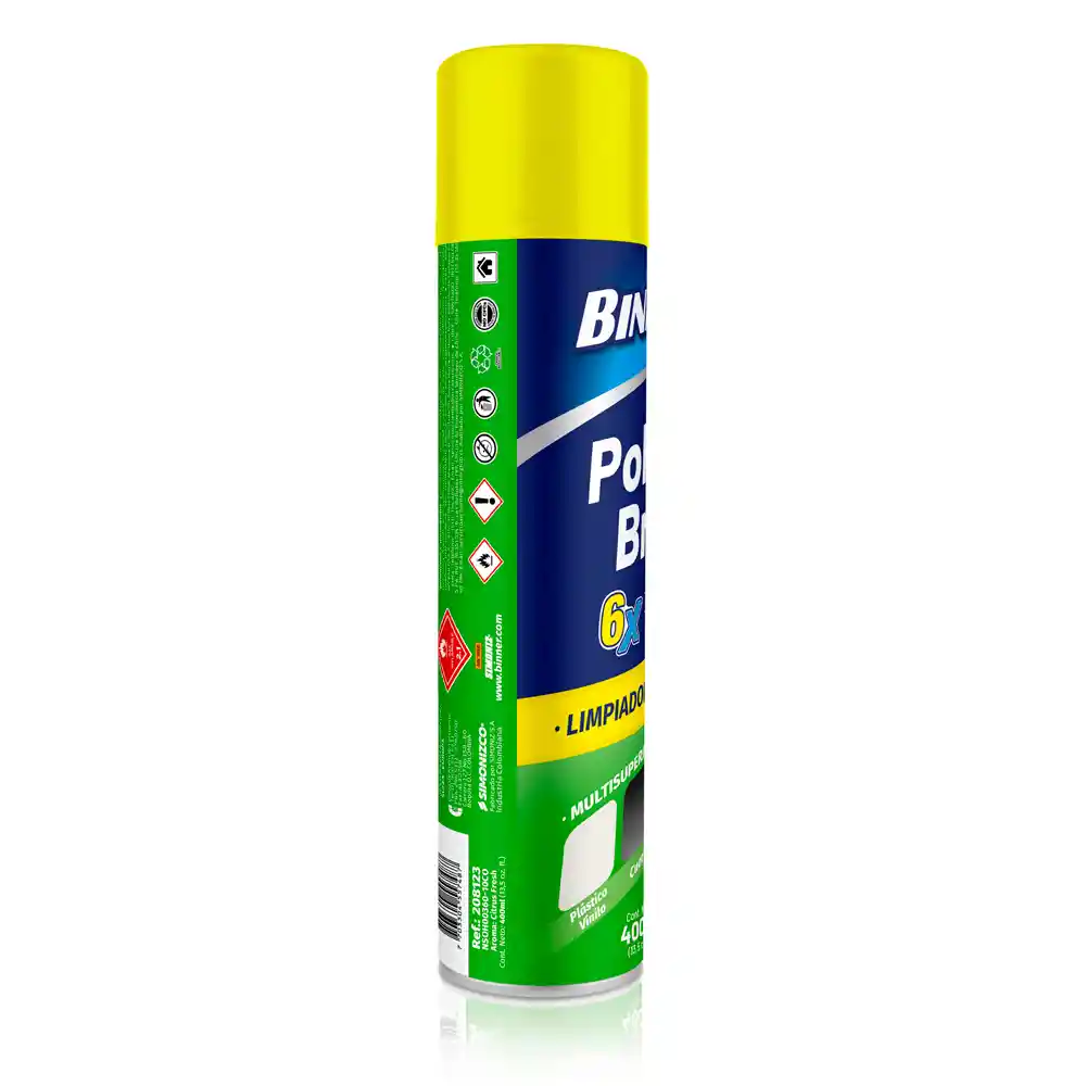 Polvo Y Brillo Binner Multisuperficies Citrus 400ml