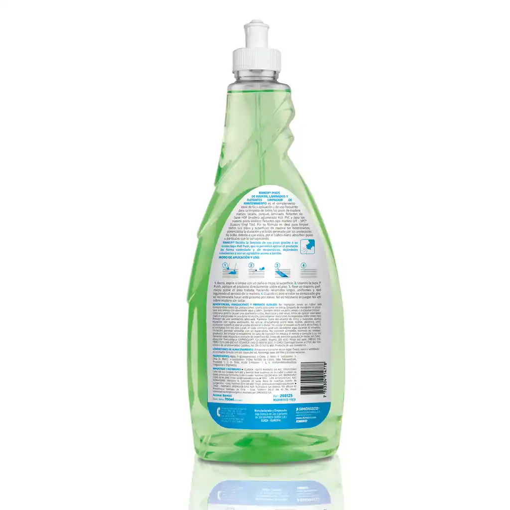 Pisos Madera Y Lamin Binner Limpiador Mantenimiento 700ml