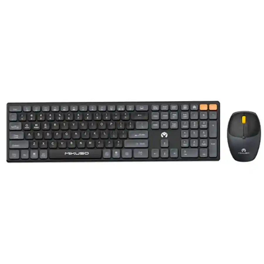 Combo Teclado Y Mouse Inalambrico Kb-c023 Negro Bluetooth