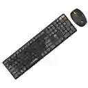 Combo Teclado Y Mouse Inalambrico Kb-c023 Negro Bluetooth