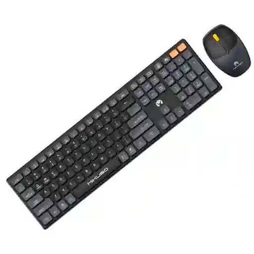 Combo Teclado Y Mouse Inalambrico Kb-c023 Negro Bluetooth