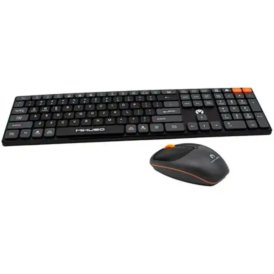 Combo Teclado Y Mouse Inalambrico Kb-c023 Negro Bluetooth