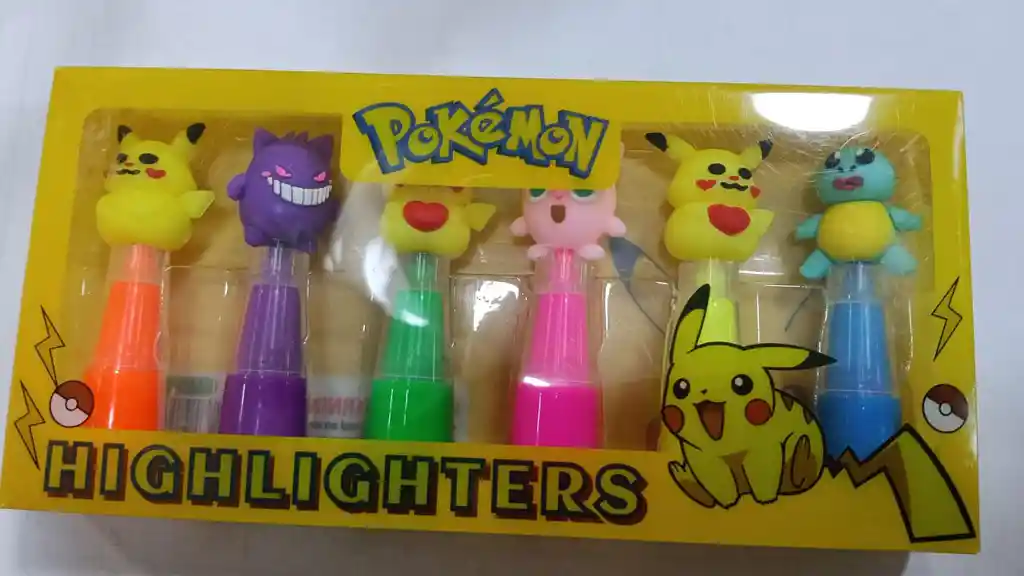 Resaltadores Pokemon X 6 Neon