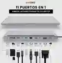 Multipuertos Hub 11 En 1 Innovo+ Con Soporte Plegable Para Laptop Portatil
