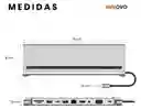 Multipuertos Hub 11 En 1 Innovo+ Con Soporte Plegable Para Laptop Portatil