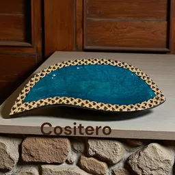 Centro Mesa Decorativo En Madera Y Papel De Arroz