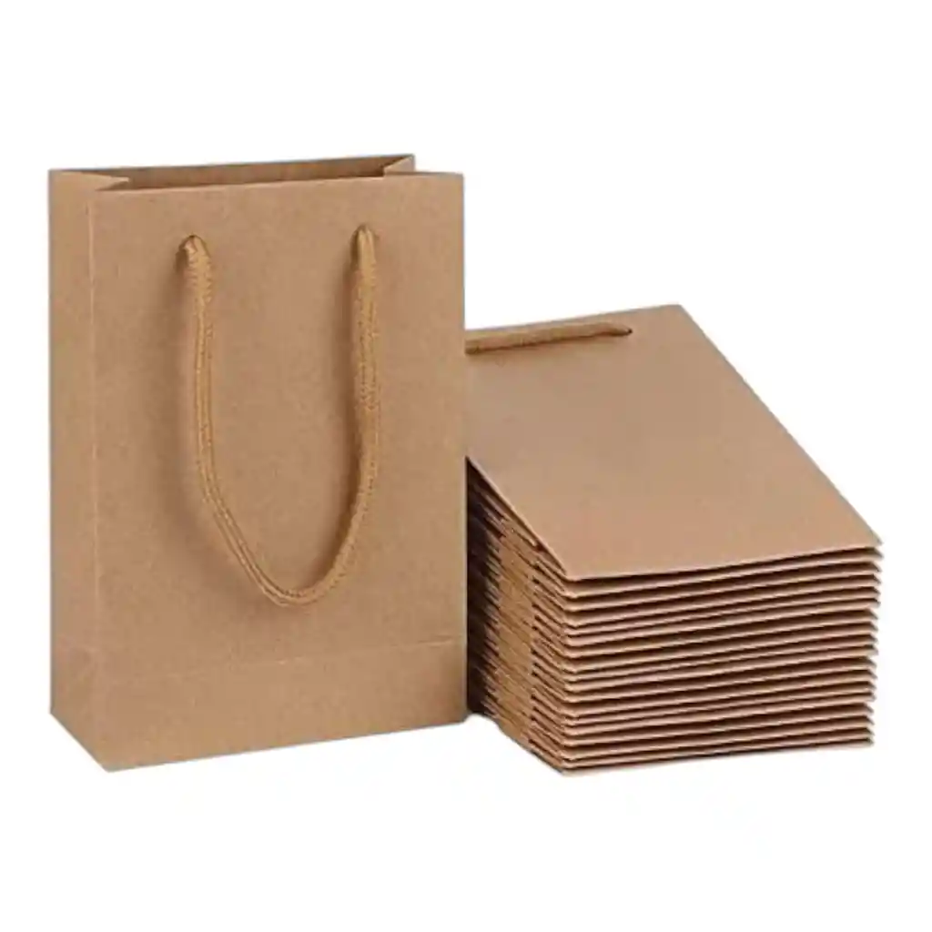 Bolsa De Papel Kraft #3 De 15*20*6cm
