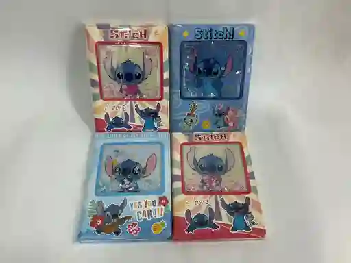 Agenda Stitch Con Gel Cuadriculada