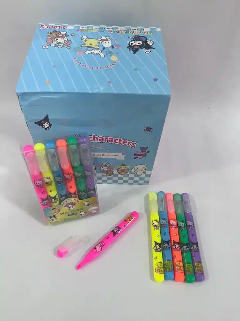 Resaltadores Hello Kitty X 6 Neon
