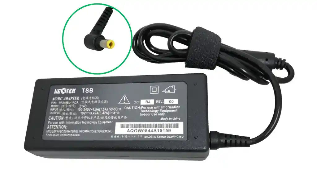 Cargador Toshiba 19v- 3.42a-65w Homologado 5.5*2.5mm