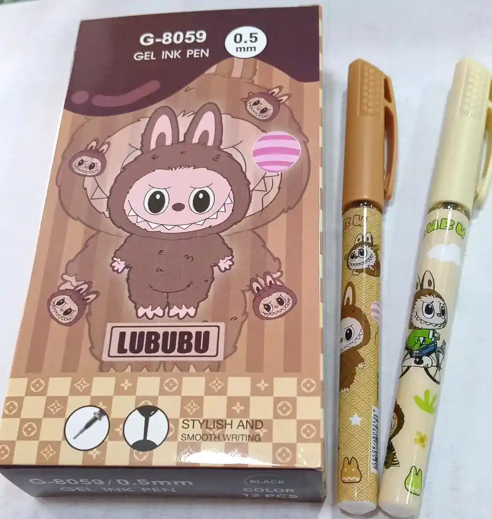 Caja De Esferos En Gel X 12 Labubu