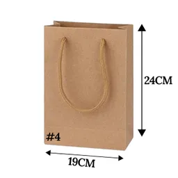 Bolsa De Papel Kraft #4 De 19*24*5cm