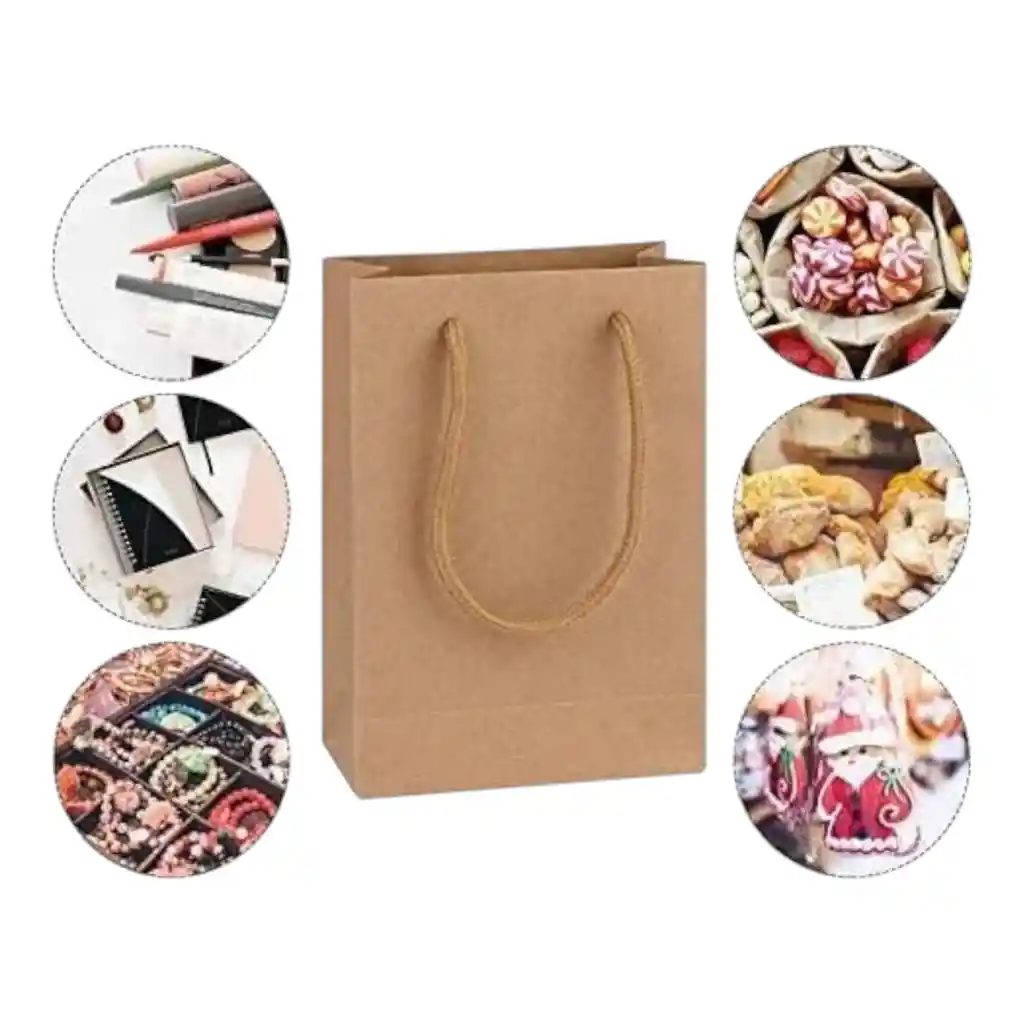 Bolsa De Papel Kraft #4 De 19*24*5cm